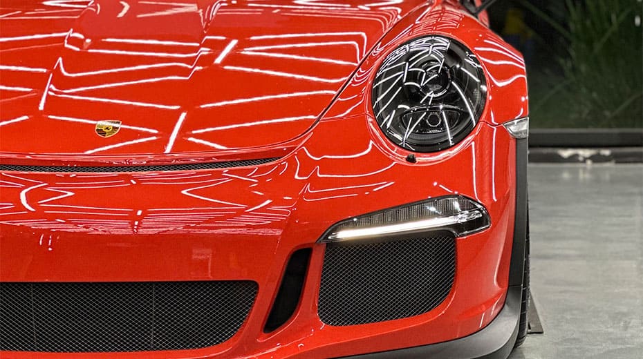 Porsche GT3RS con protección completa de pintura